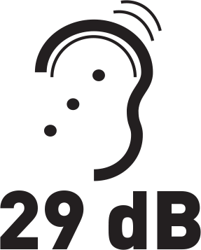 Zajszint 29 dB