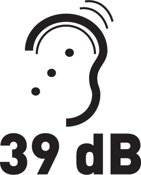 Zajszint 39 dB